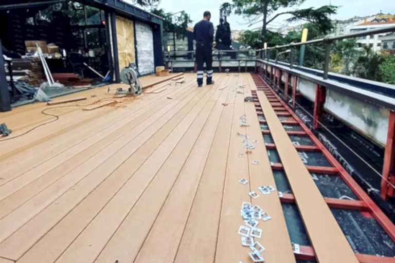 Kafe kompozit deck uygulama